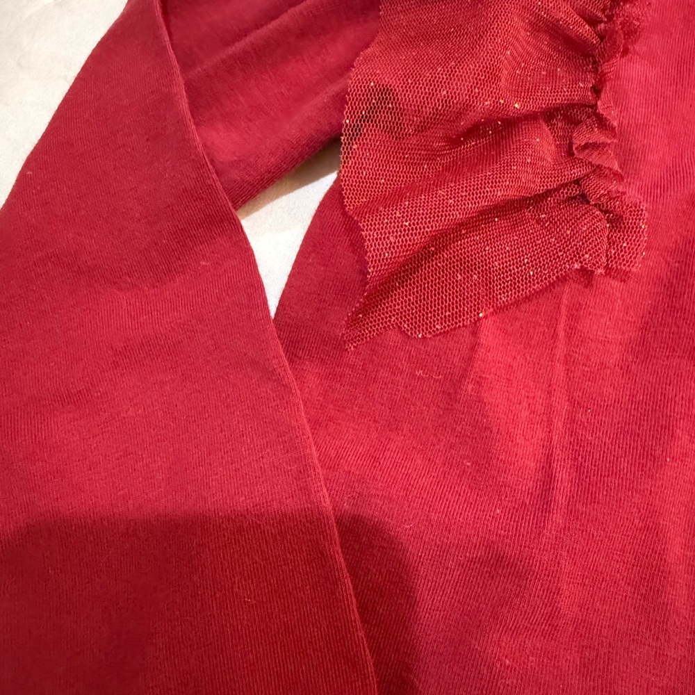 H&M Maroon Red  Girl’s Christmas Party Sparkling Skirt and Top Size 3T - Picture 8 of 8